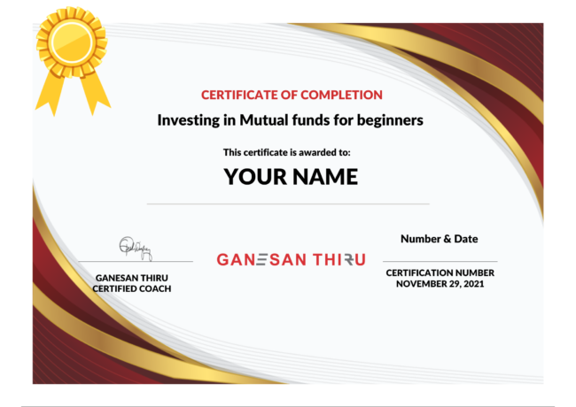 Best mutual funds for investment - Ganesan Thiru